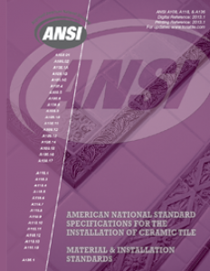 ANSI A108 & A118 2012