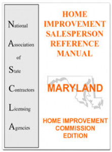 NASCLA Manual - Maryland Home Improvement Salespersons Edition