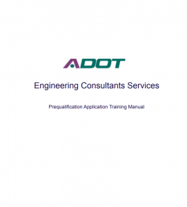 ADOT Prequalification Training Manual 